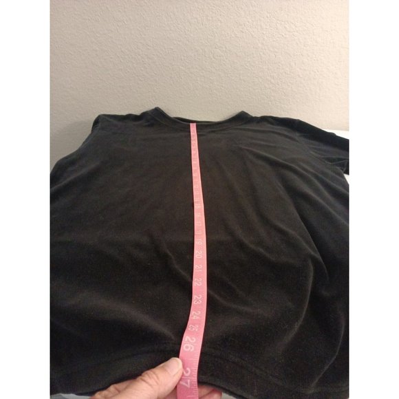 Women's Vintage pebble Court Black Long Sleeve Soft Sweat Shirt Size Large - Picture 8 of 8